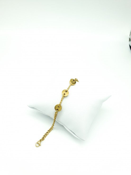 Βραχιόλι button χρυσό