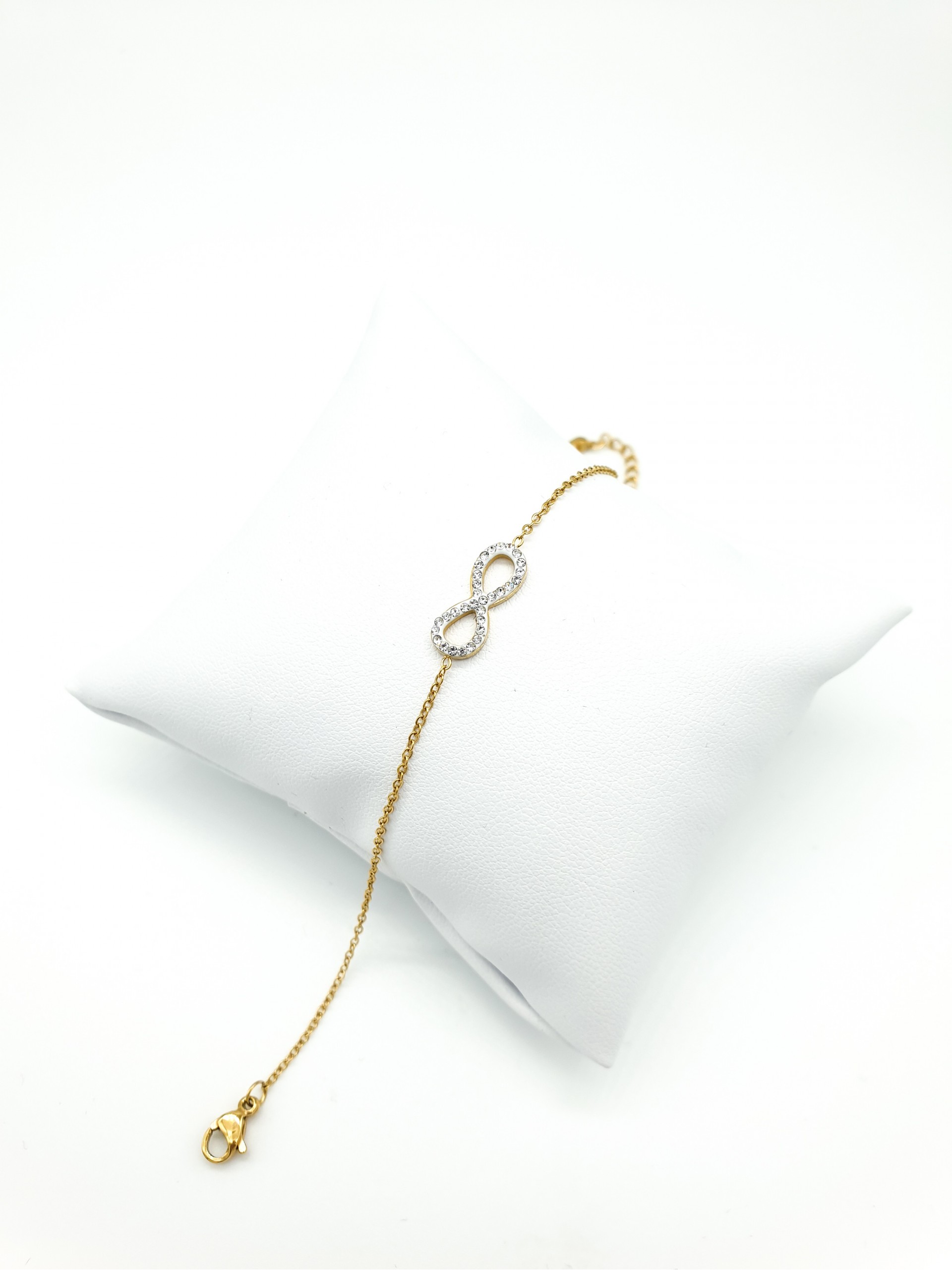 Βραχιόλι άπειρο W χρυσό