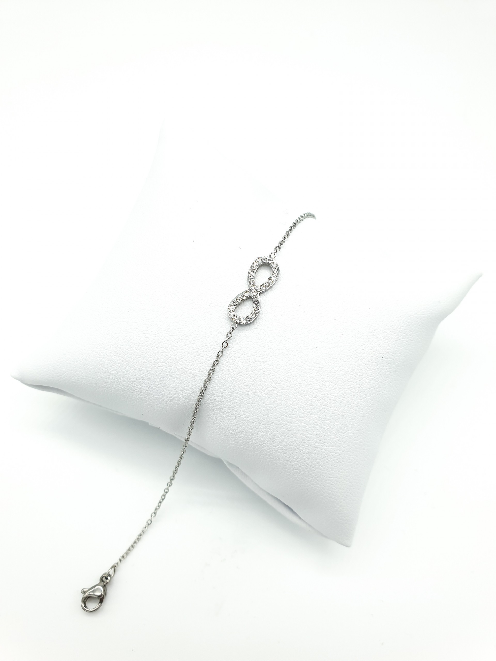 Βραχιόλι άπειρο W ασημί