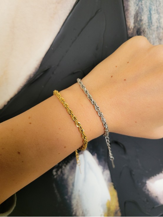 Βραχιόλι Returned ασημί