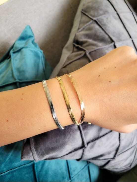 Βραχιόλι filmy snake χρυσό