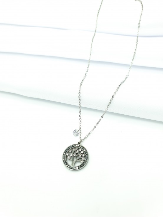Κολιέ tree of Life B ασημί