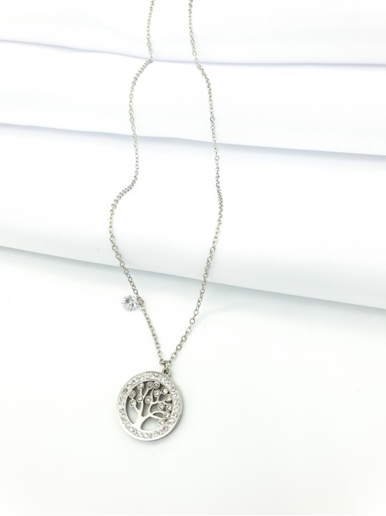 Κολιέ tree of Life W ασημί