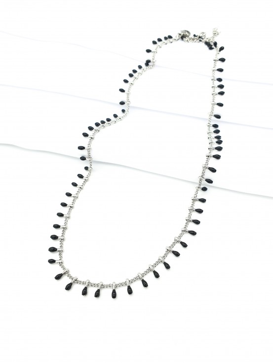 Κολιέ espinas ασημί