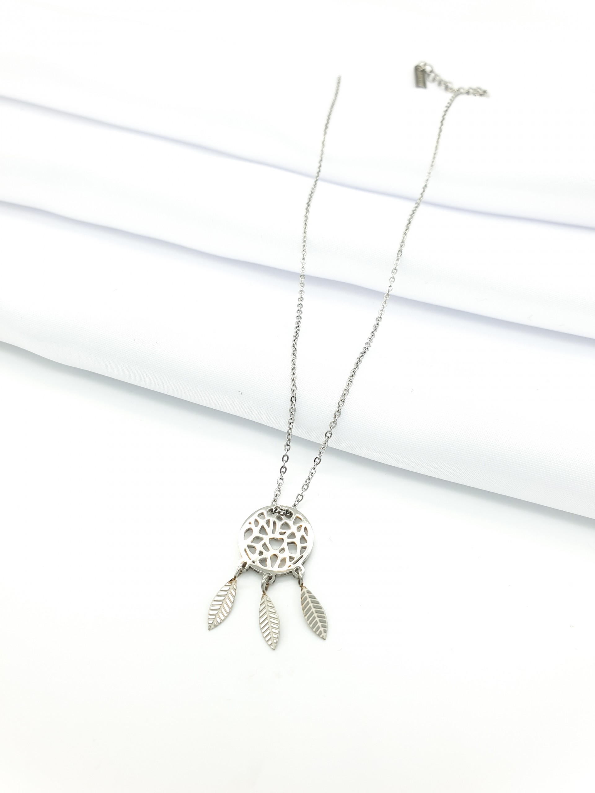 Κολιέ dream Catcher ασημί