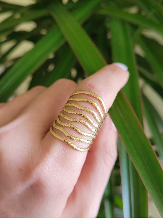 Δαχτυλίδι multi-string χρυσό