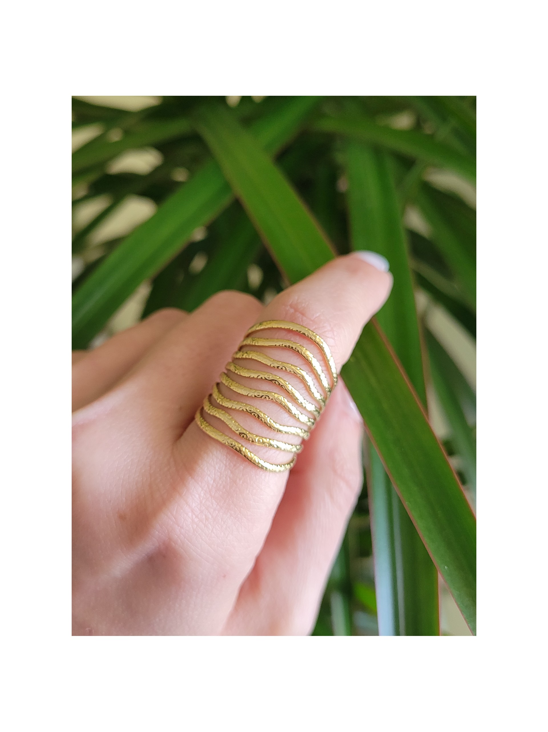 Δαχτυλίδι multi-string χρυσό