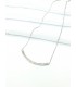 Κολιέ stick strass ασημί