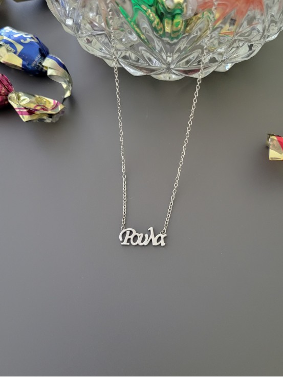 Κολιέ Ρούλα ασημί