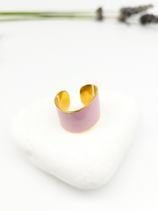 Δαχτυλίδι barrel ροζ