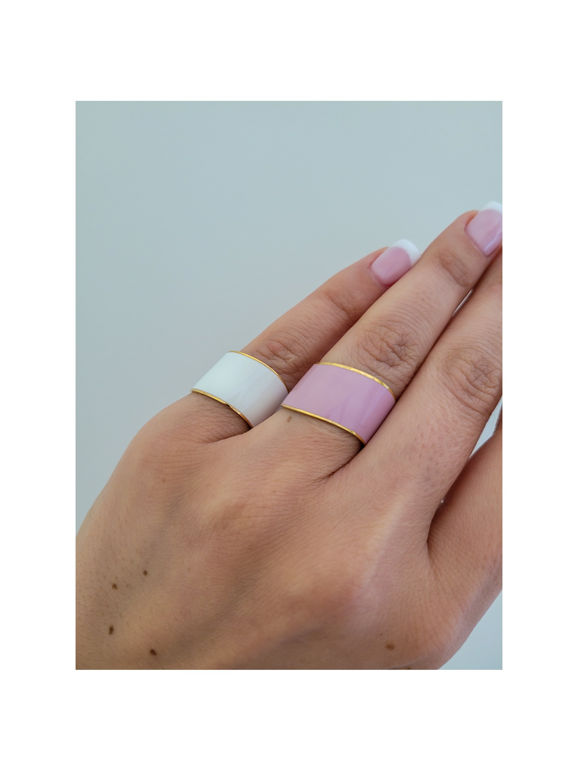 Δαχτυλίδι barrel ροζ