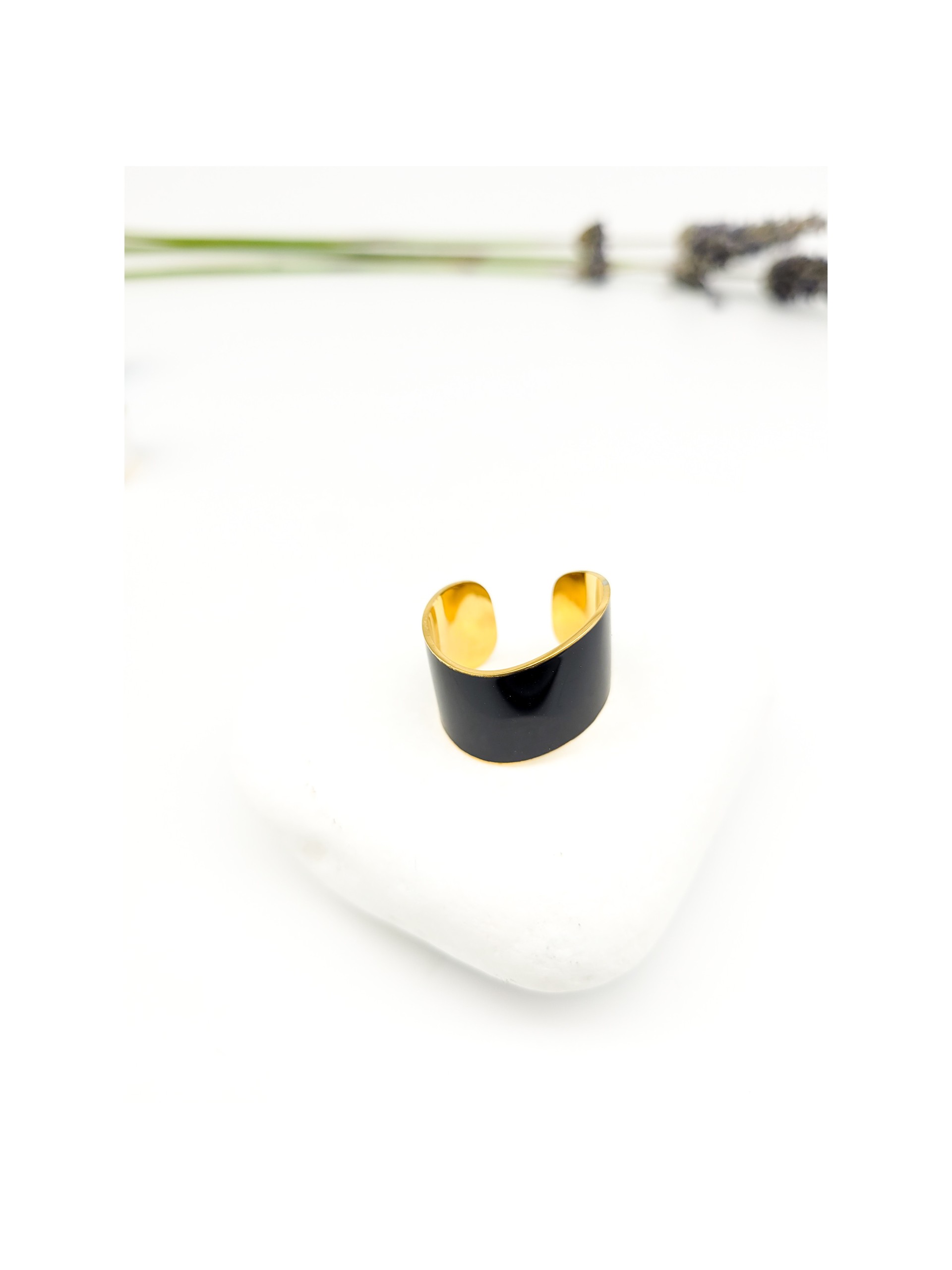 Δαχτυλίδι barrel μαύρο