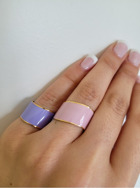 Δαχτυλίδι barrel λιλά