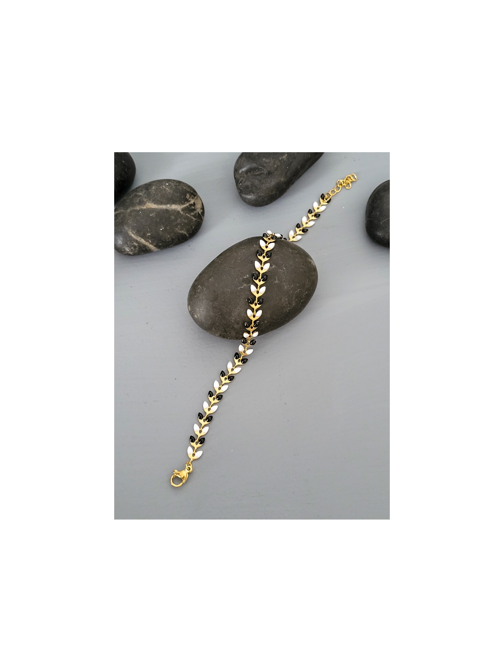 Βραχιόλι leaves χρυσό