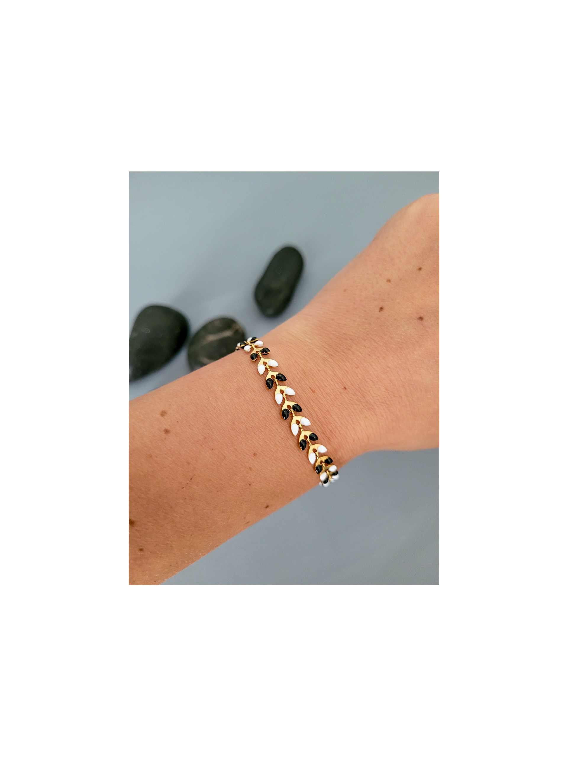 Βραχιόλι leaves χρυσό