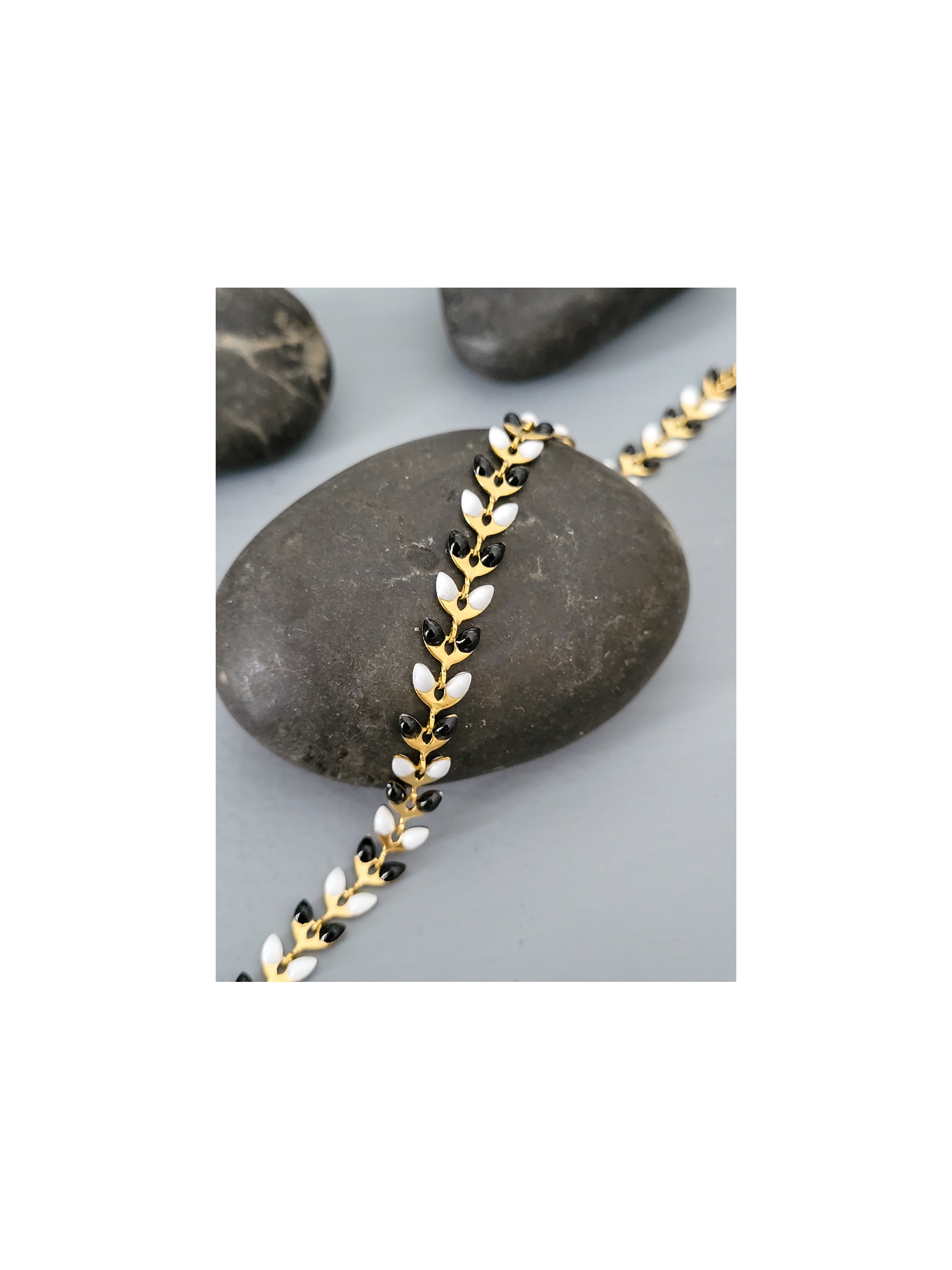 Βραχιόλι leaves χρυσό