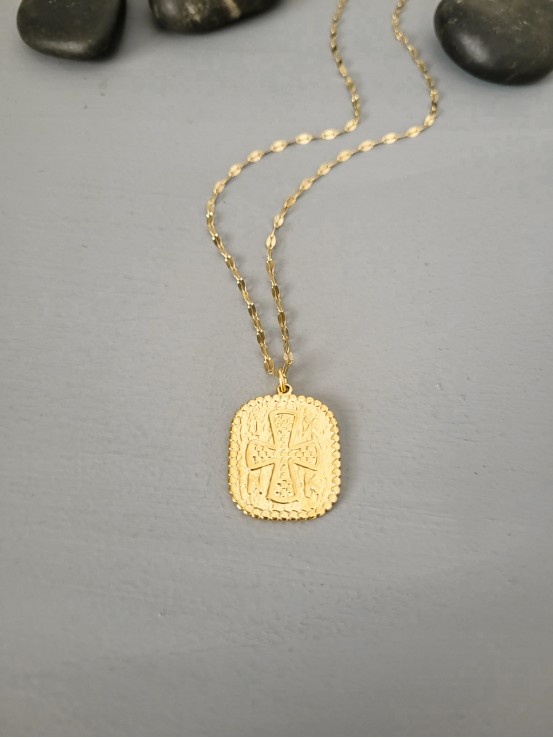 Κολιέ Κωνσταντινάτο cross χρυσό