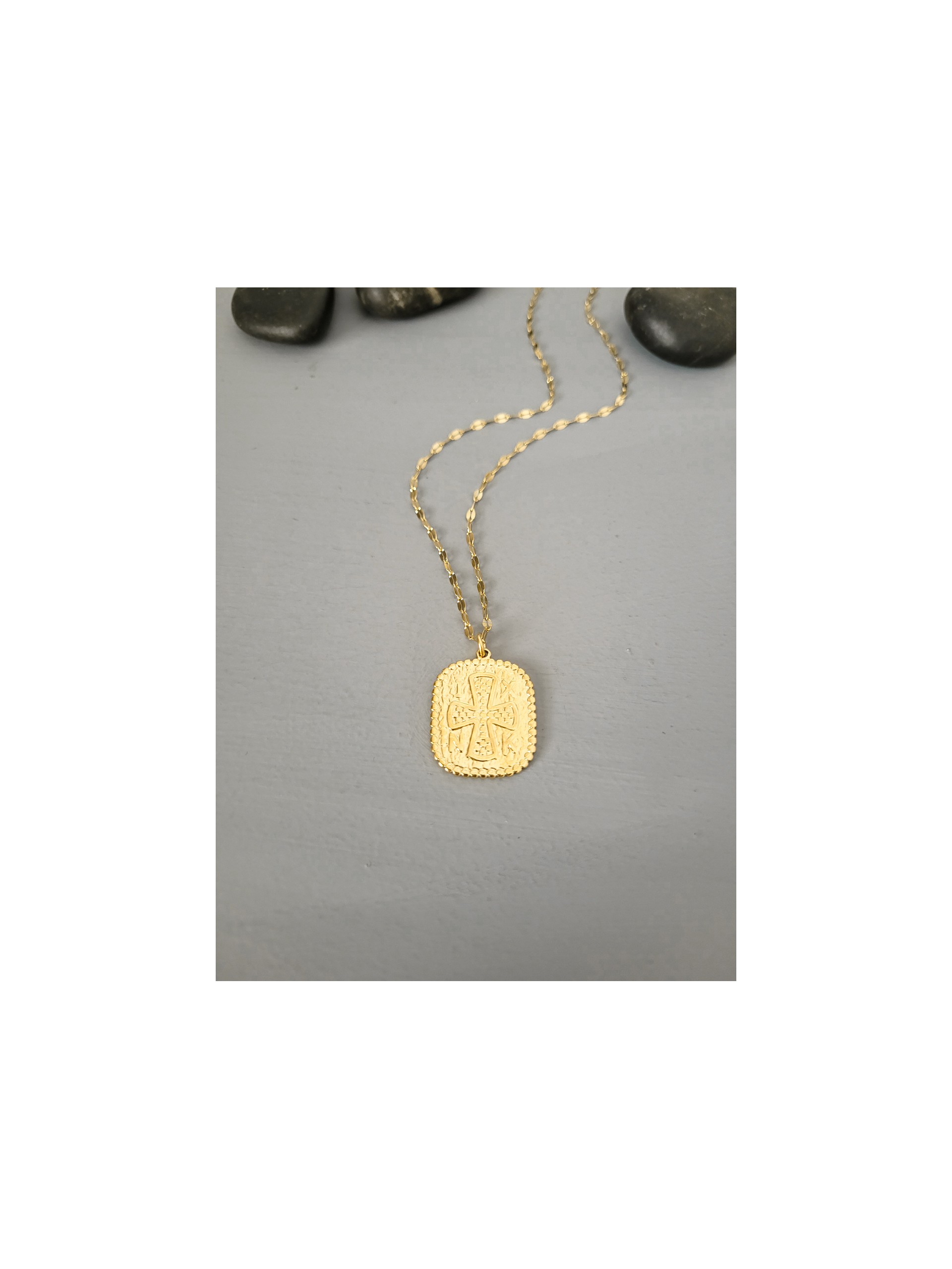 Κολιέ Κωνσταντινάτο cross χρυσό