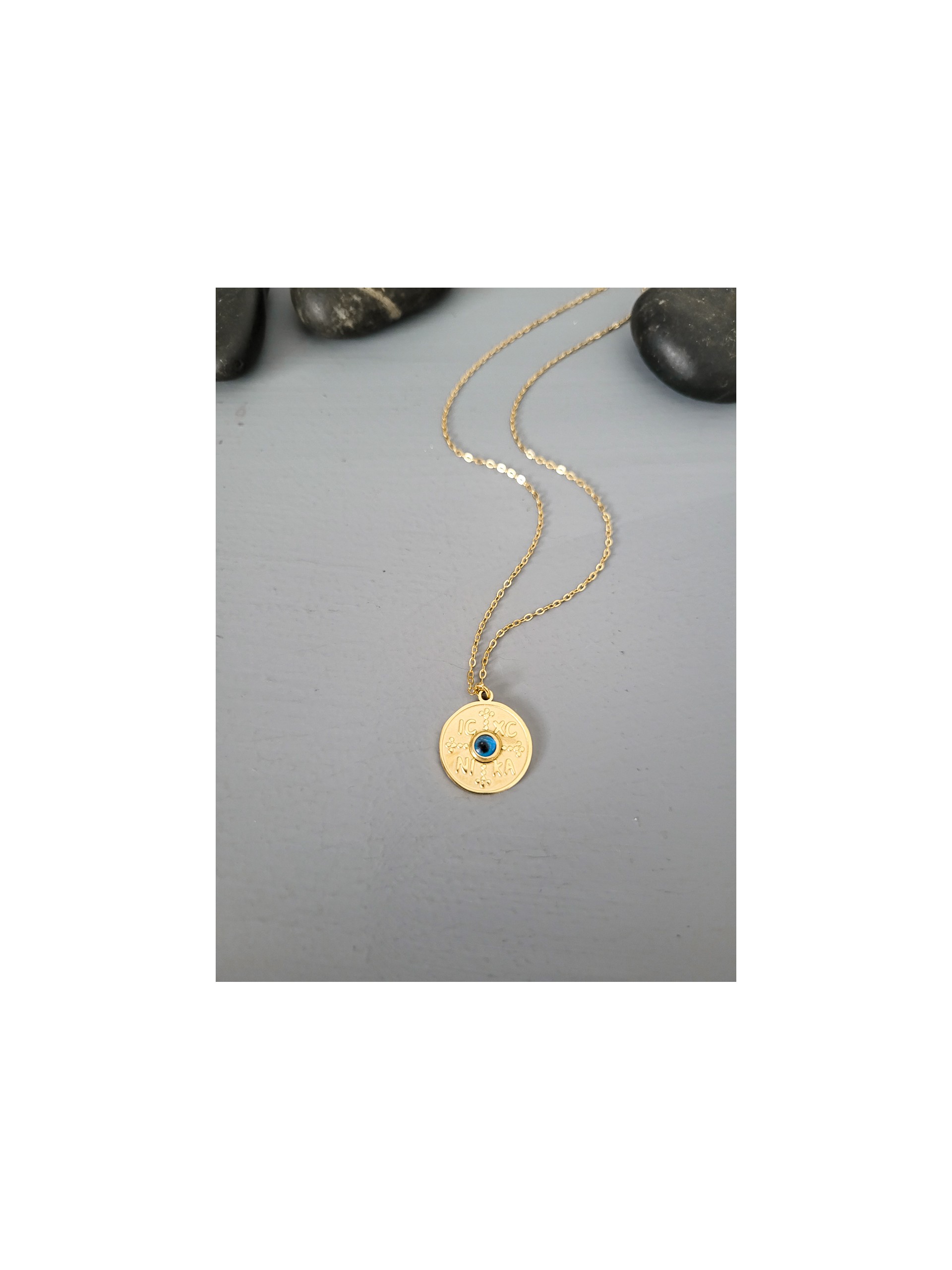 Κολιέ Κωνσταντινάτο small round χρυσό