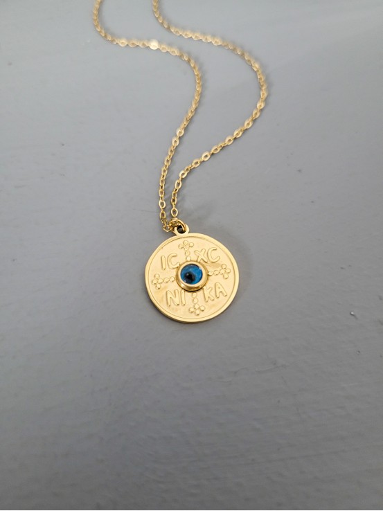 Κολιέ Κωνσταντινάτο small round χρυσό