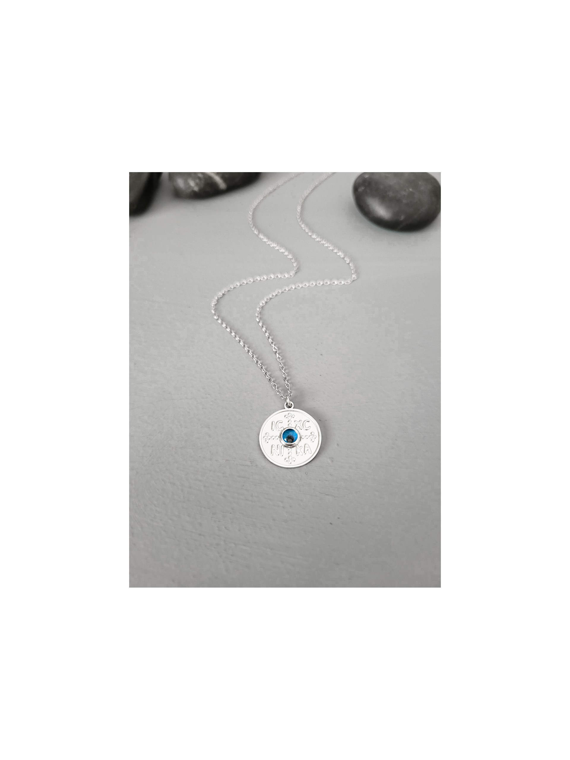 Κολιέ Κωνσταντινάτο small round ασημί