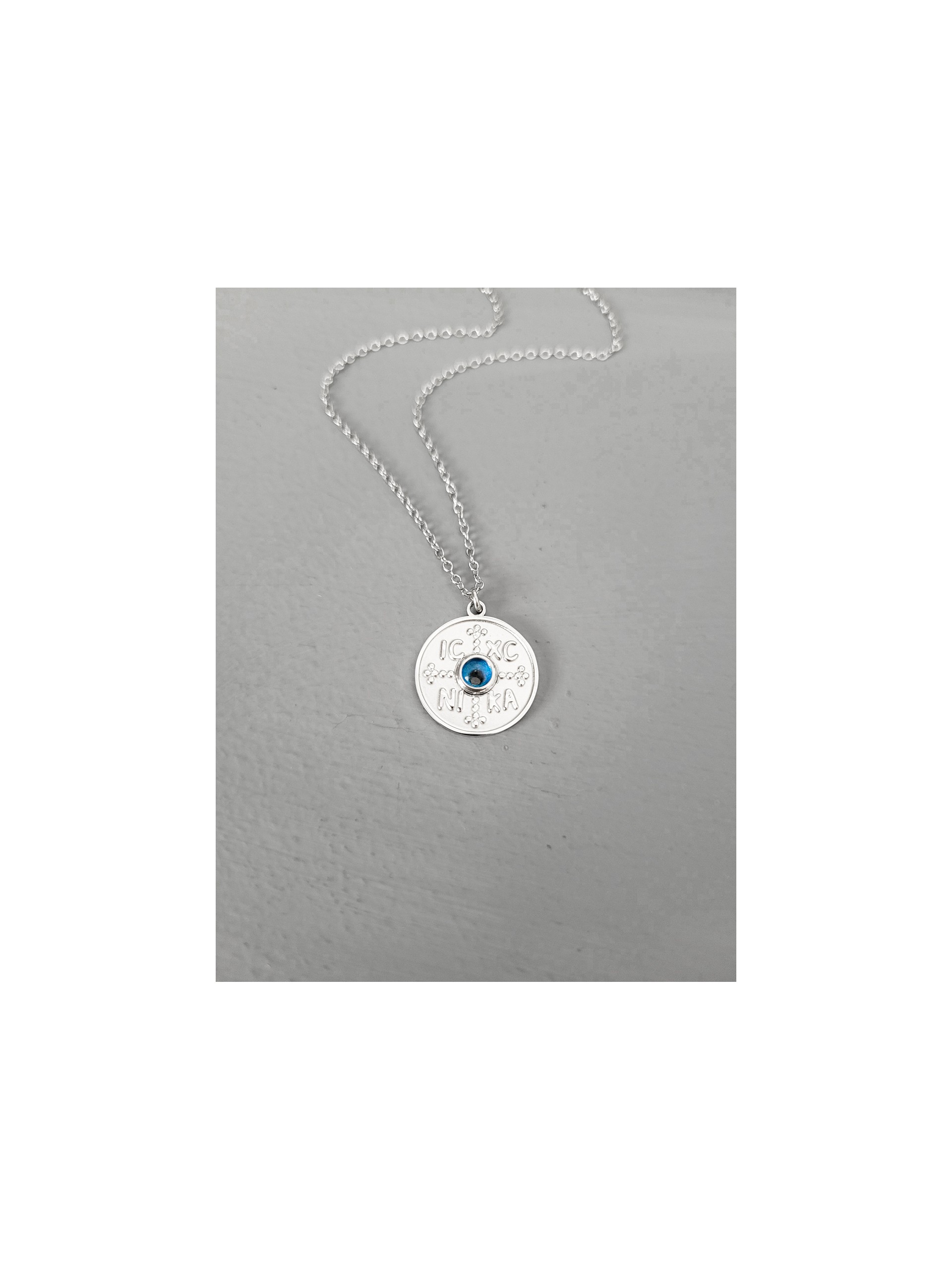 Κολιέ Κωνσταντινάτο small round ασημί