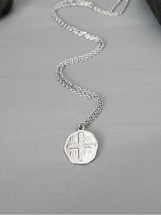 Κολιέ Κωνσταντινάτο  shine cross ασημί