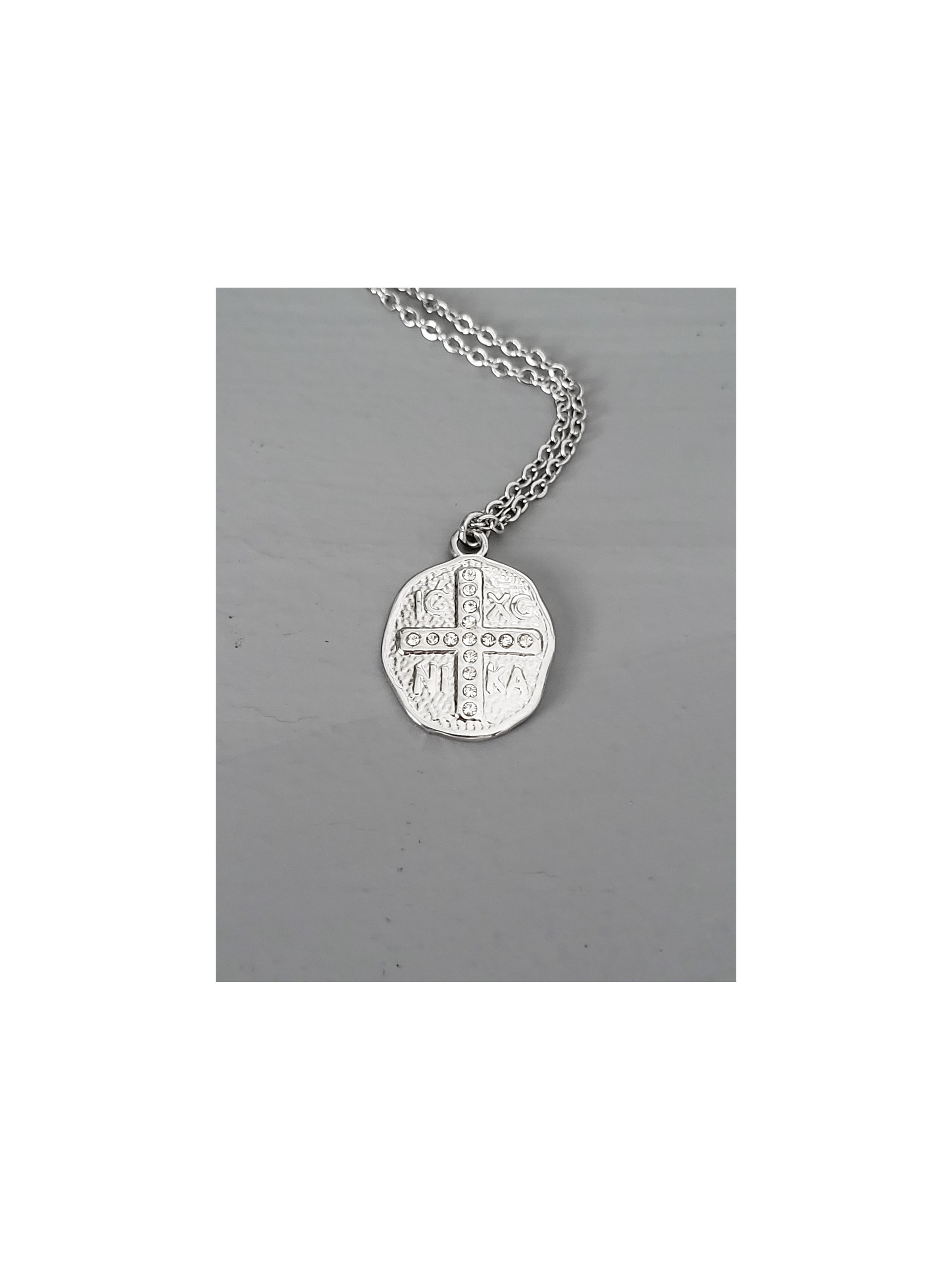 Κολιέ Κωνσταντινάτο  shine cross ασημί