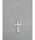 Κολιέ σταυρός specific ασημί