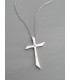 Κολιέ σταυρός specific ασημί