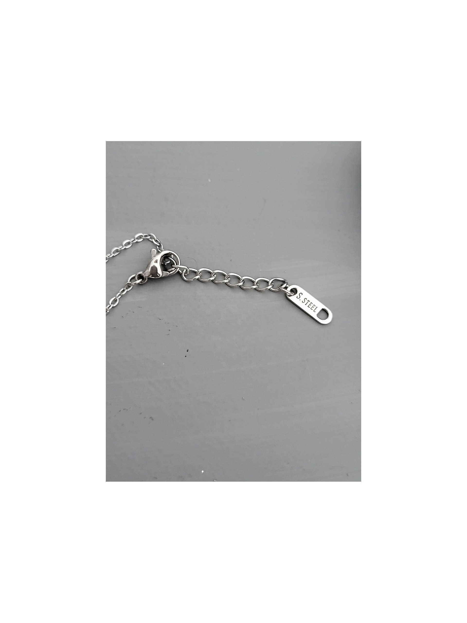 Κολιέ big Festos ασημί