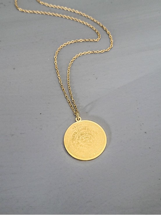 Κολιέ big Festos χρυσό