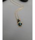 Κολιέ elegant eye black χρυσό