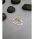 Σκουλαρίκια  enamel metal white