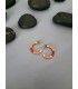 Σκουλαρίκια  enamel metal  two colors
