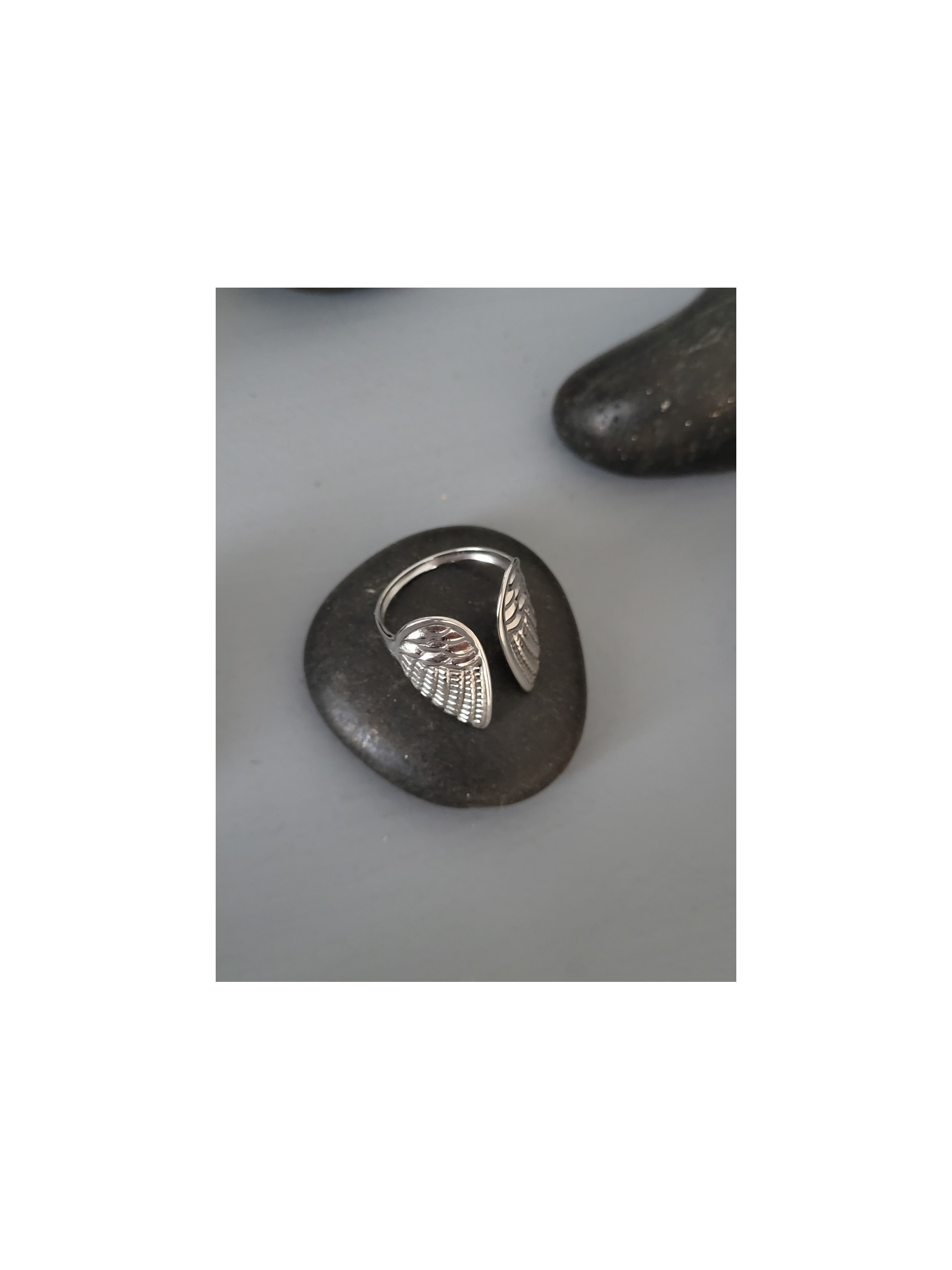 Δαχτυλίδι Angel wings ασημί