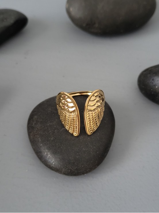 Δαχτυλίδι Angel wings χρυσό