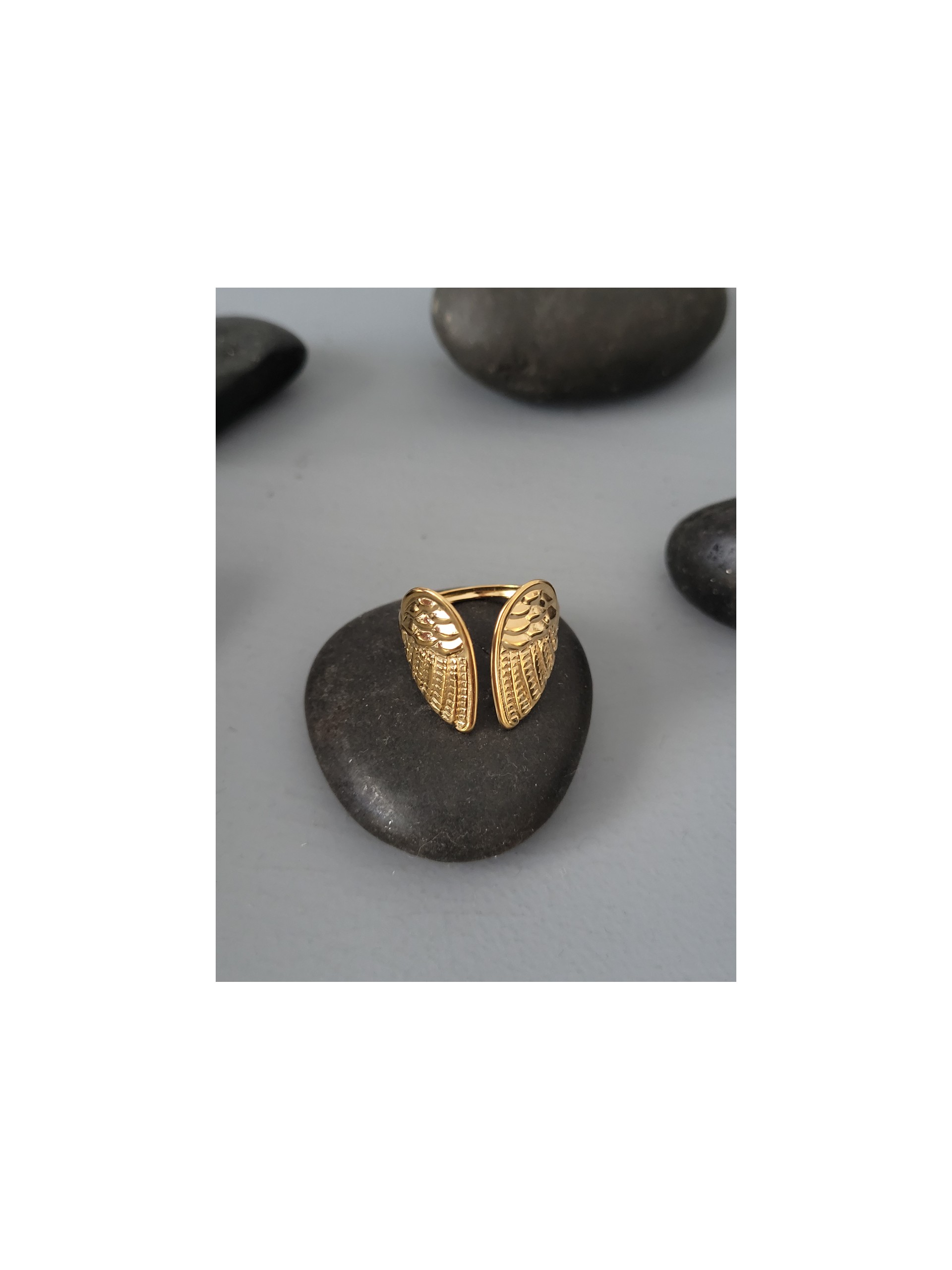 Δαχτυλίδι Angel wings χρυσό