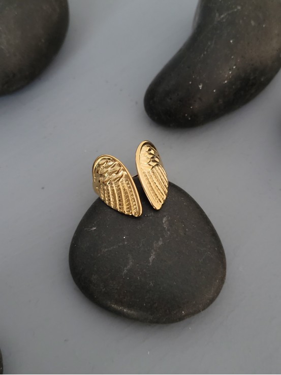 Δαχτυλίδι Angel wings χρυσό