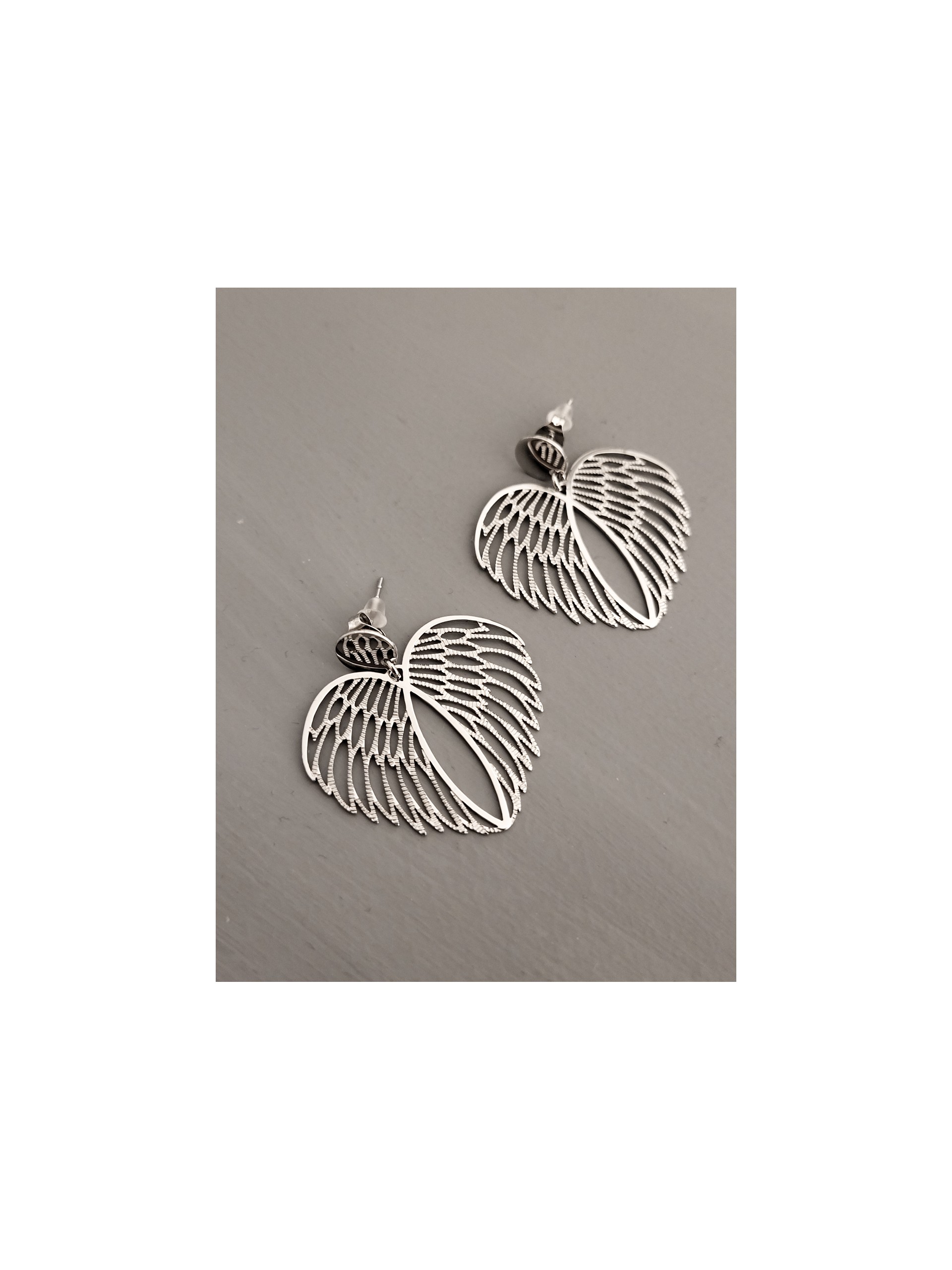 Σκουλαρίκια  Angel Wings ασημί