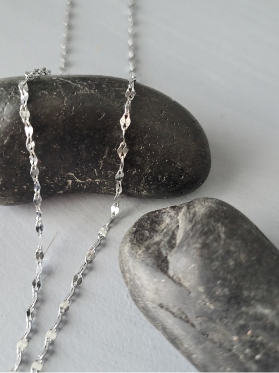 Κολιέ σταυρός  Small Pearl ασημί