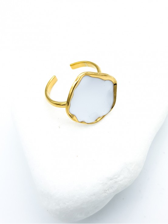 Δαχτυλίδι Elegant Color λευκό