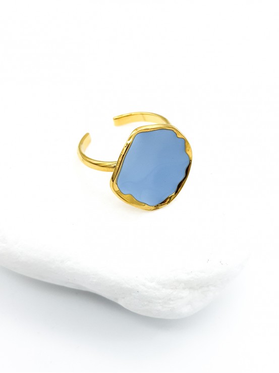 Δαχτυλίδι Elegant Color γαλάζιο