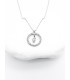 Κολιέ G Silver Strass