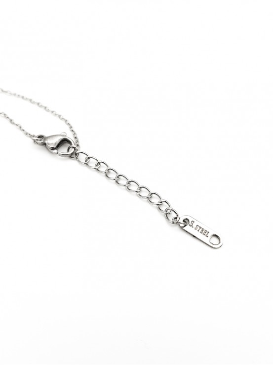 Κολιέ G Silver Strass