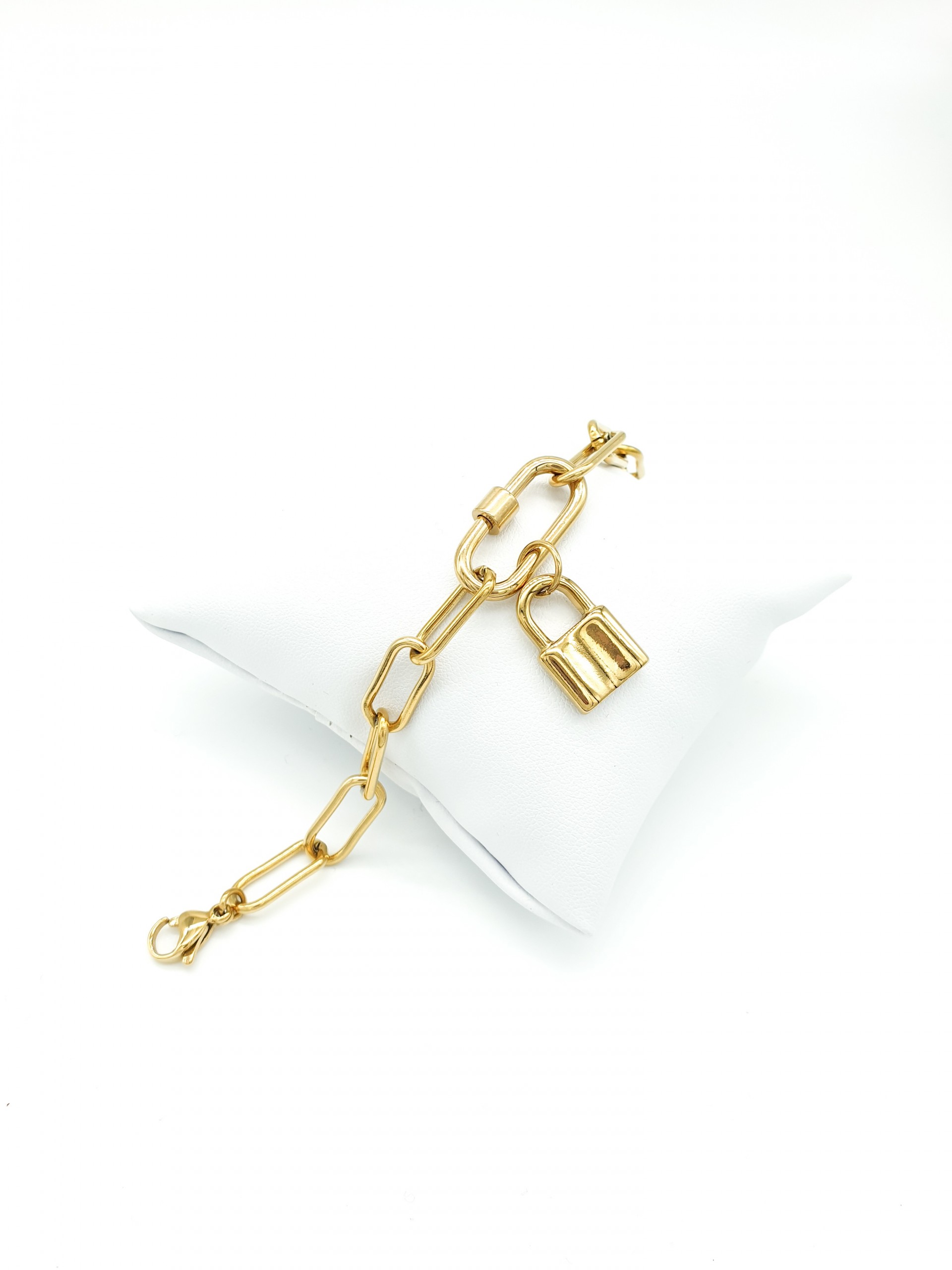 Βραχιόλι padlock χρυσό