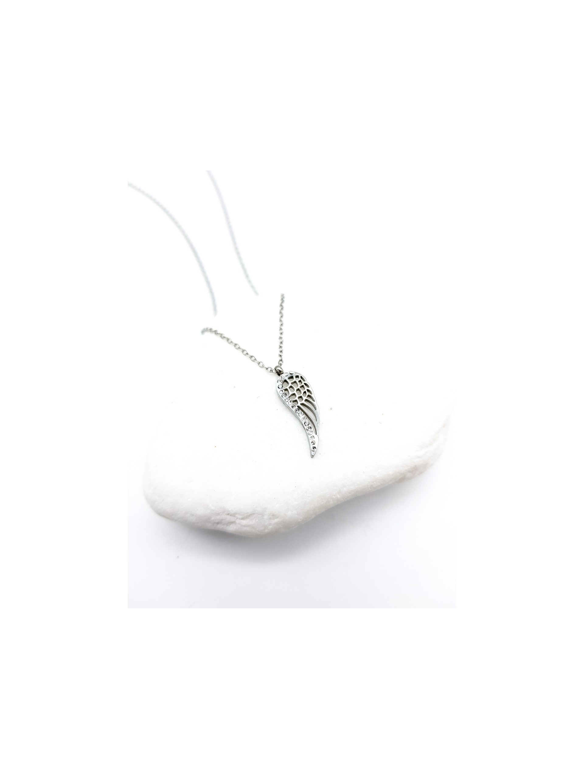 Κολιέ Angel Diamond ασημί