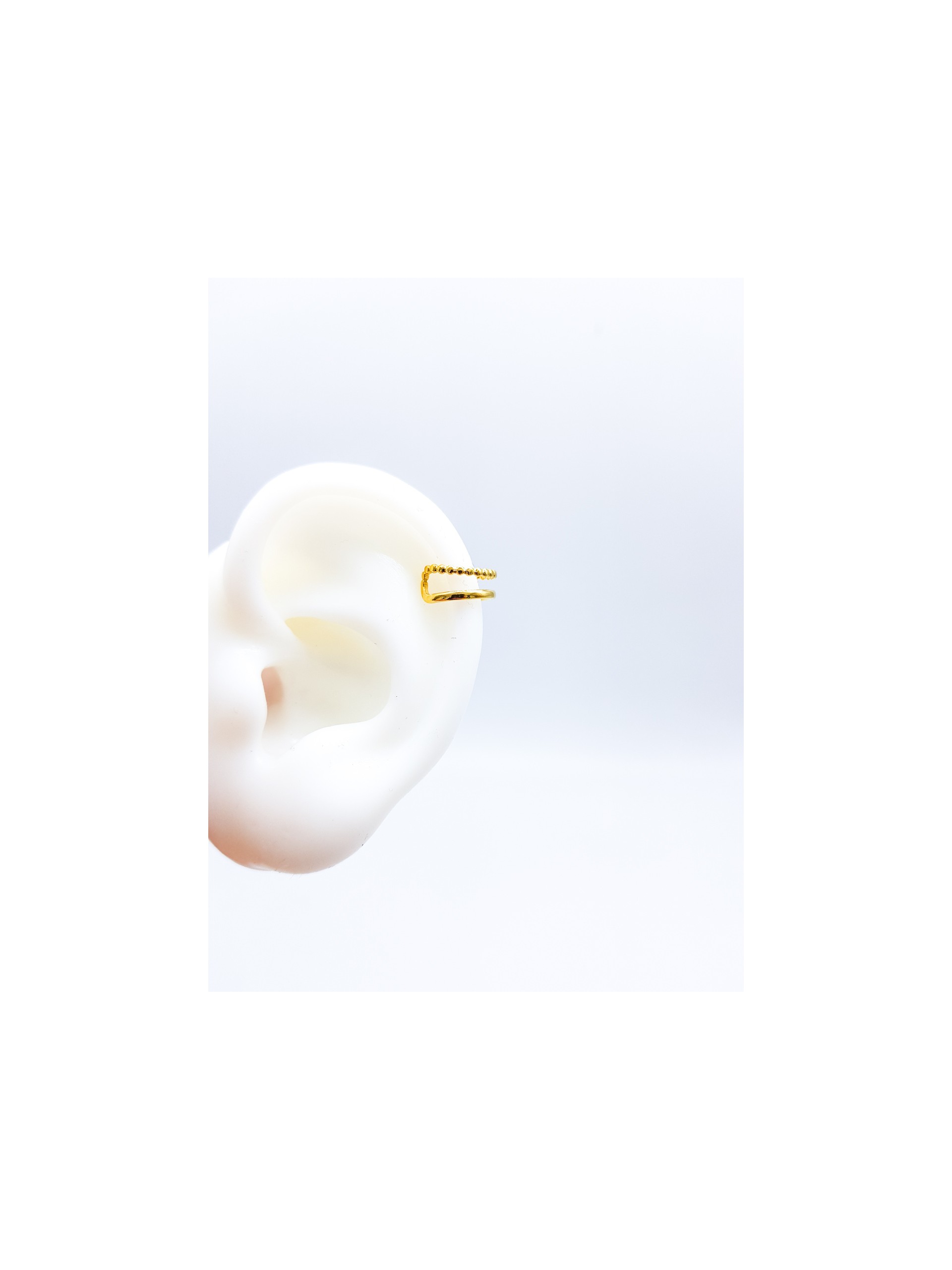 Σκουλαρίκι Ear Cuff  Double Line χρυσό