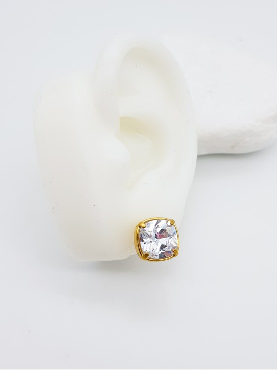 Σκουλαρίκια Full Crystal χρυσά