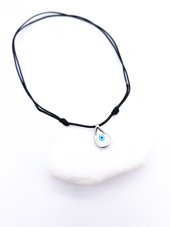 Κολιέ Rock Eye ασημί